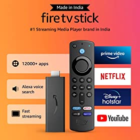 Fire TV Stick (3rd Gen, 2021) with all-new Alexa Voice Remote, HD Streaming device for TV By Amazon