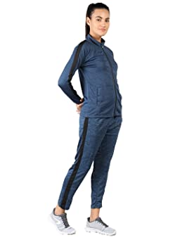 CHKOKKO Women Sports Zipper Running Winter Track Suit