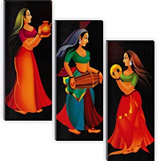 SAF Set of 3 Home Decorative Gift Item Painting