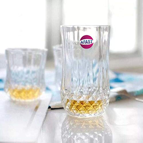 Afast Multipurpose Food Grade Designer Transparent Water Glass