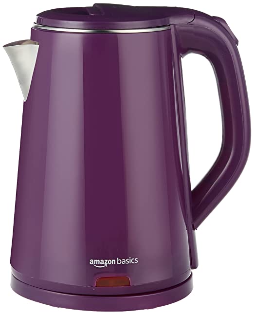 Stainless Steel Electric Water Kettle 1 Liter 1500w AmazonBasics for sale online 