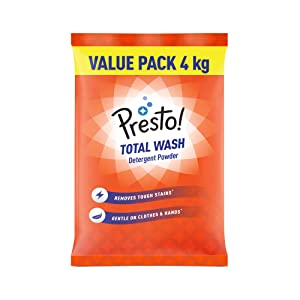 Amazon Brand - Presto! Total Wash Detergent Powder