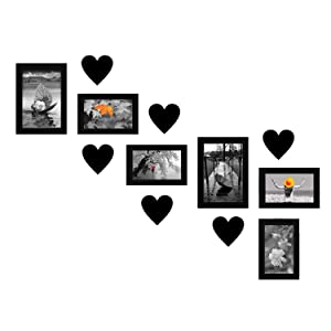 Amazon Brand - Solimo Collage Set of 6 Black Photo Frames