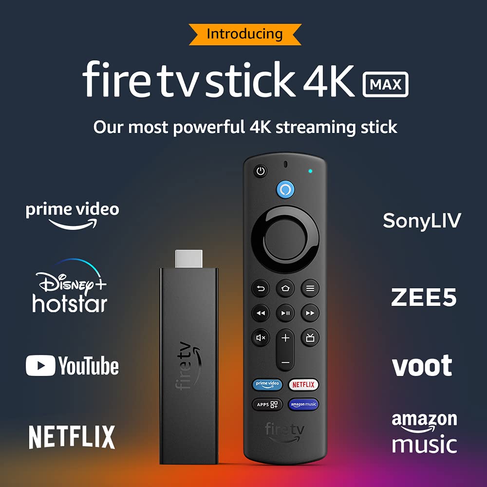 Amazon Introducing Fire TV Stick 4K Max streaming device, Alexa Voice Remote