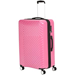 AmazonBasics Geometric Travel Luggage Expandable Suitcase Spinner