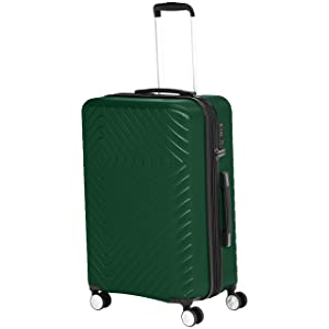 AmazonBasics Geometric Travel Luggage Expandable Suitcase Spinner