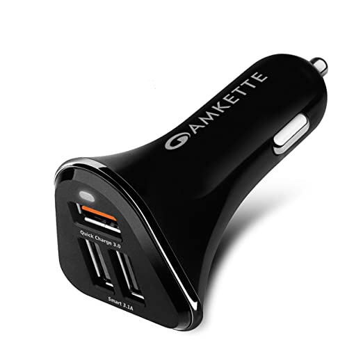 Amkette Power Pro 3 Port USB Car Charger