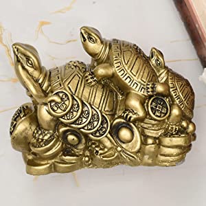 archies CURATIVE Vastu Feng Shui Resin Tortoises Idol/Showpiece Gifting