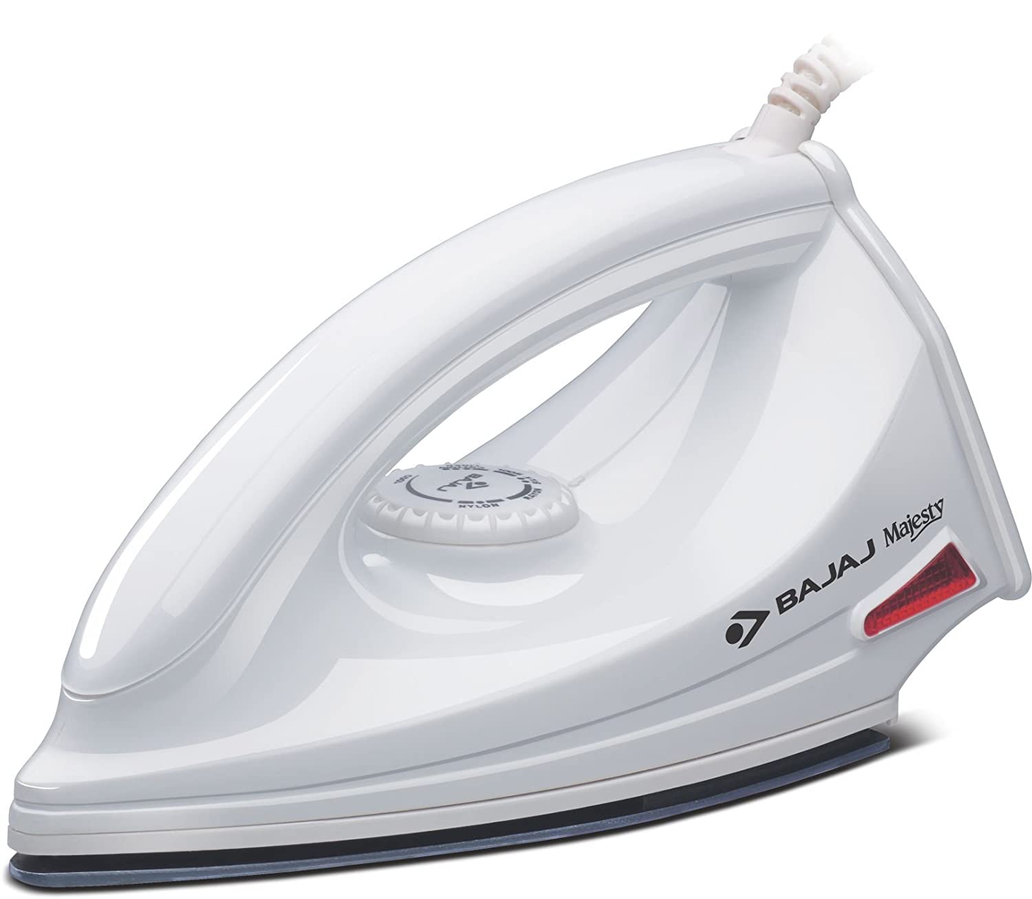 Bajaj DX-6 1000W Dry Iron with Advance Soleplate - White