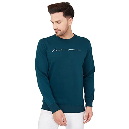 Ben Martin Men's Poly Cotton Round Neck Full Sleeve Sweatshirt