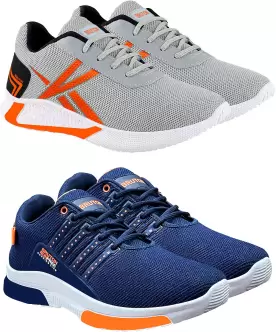 BRUTON Combo Pack of 2 Sports Shoes