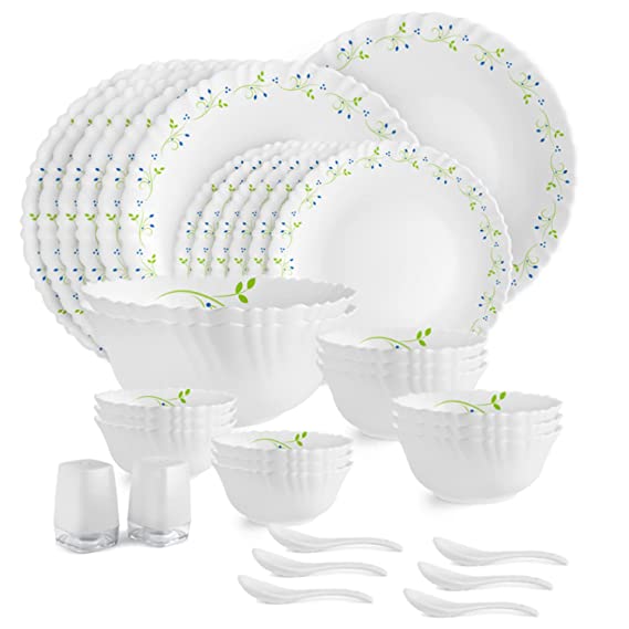 Cello Tropical Lagoon Dazzle Series Opalware Dinner Set