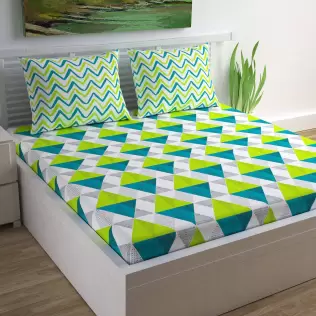 Double Printed Flat Bedsheet