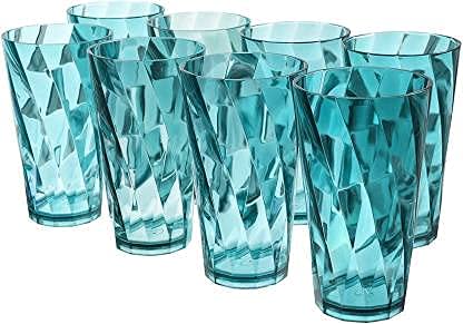 COZORIN Plastic Unbreakable Stylish Glass Set