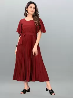 Deklook Women Pleated Dress