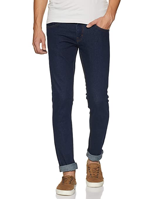 Deniklo Men's Cotton Regular Fit Jeans