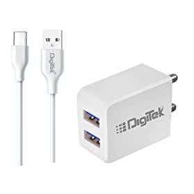 Digitek Dual Port USB Travel Charger Fast Charging Adapter