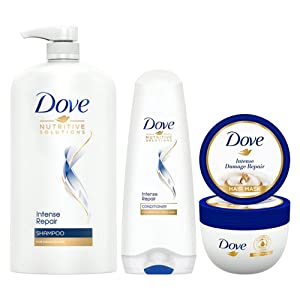 Dove Intense Repair Shampoo + Conditioner + Mask Combo