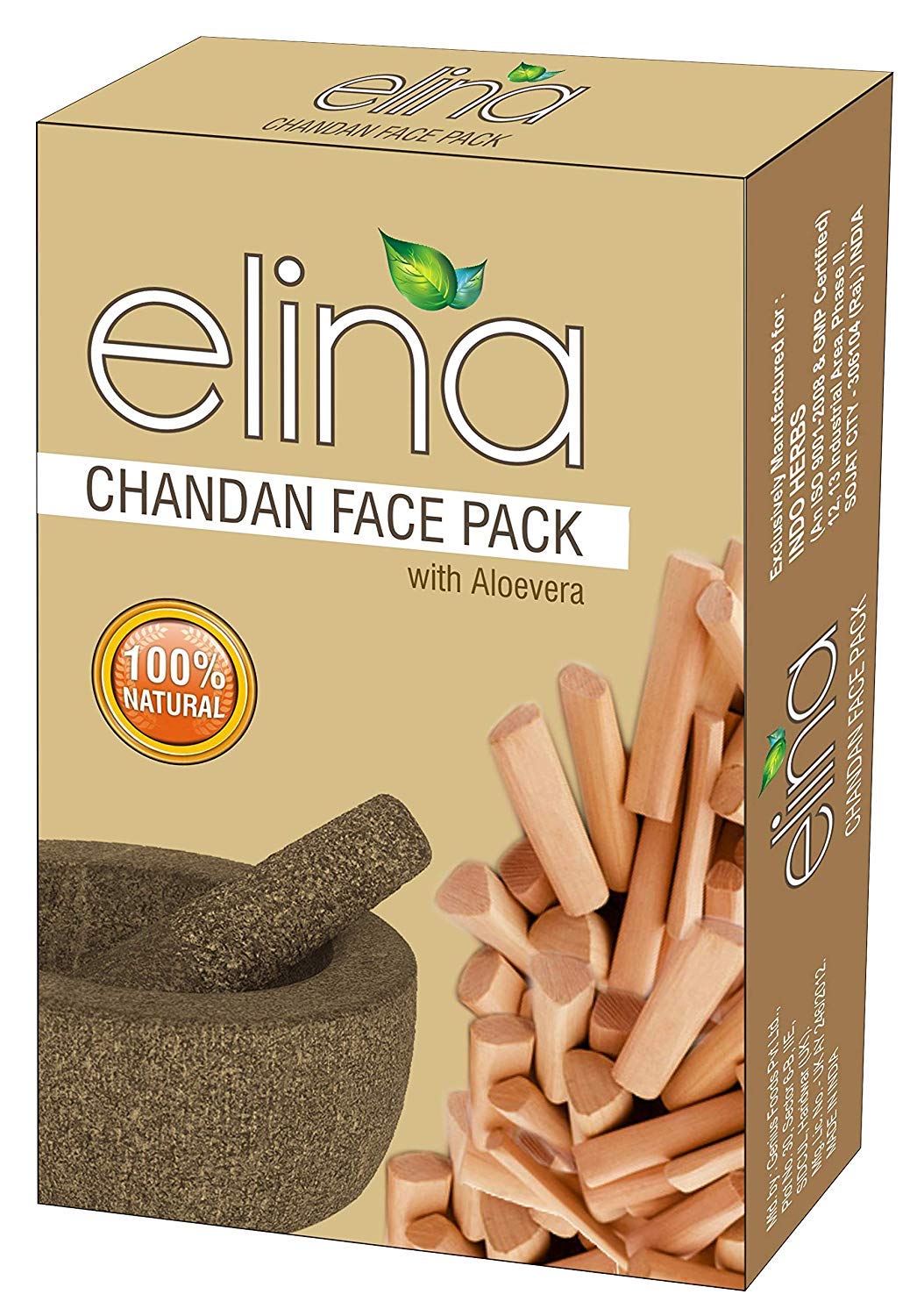 Elina Sandalwood Face Pack