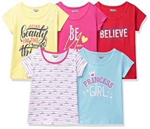 ETEENZ Girl's Regular Fit T-Shirt