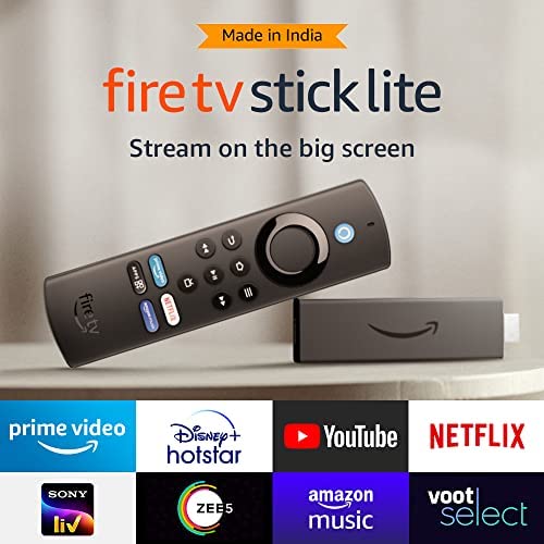 Fire TV Stick Lite with all-new Alexa Voice Remote Lite