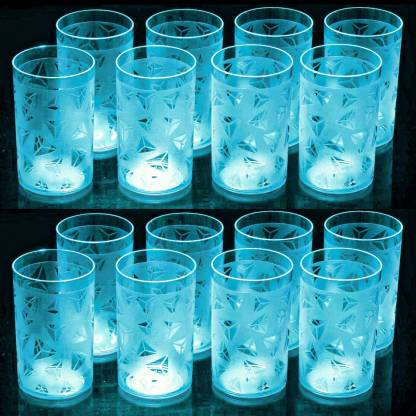 Flipkart SmartBuy Prism Pattern Water Drinking Plastic Glass Set