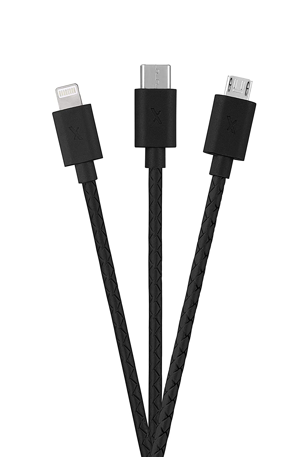 FLiX (Beetel) 3in1 Textured Pattern 3A Fast Charging Cable