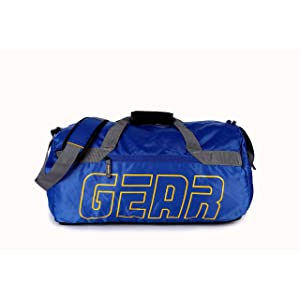 Gear Boxy 27 Ltrs Blue-Yellow Travel Duffle