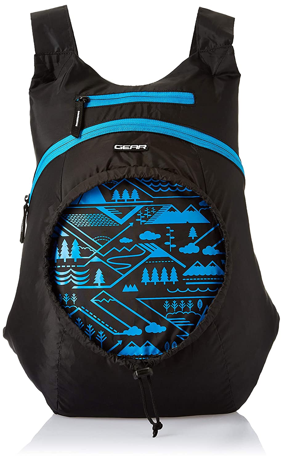 Gear Carryon Backpack Black- Blue