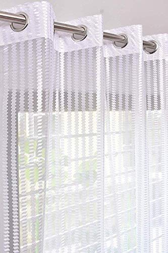 Generic A Decor Fancy Sparkling Plain Eyelet Net Tissue Curtains