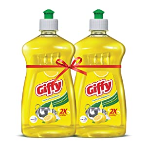 Giffy Lemon & Active Salt Concentrated Dish Wash Gel