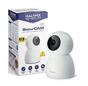 Halonix SecurCAM 360° 3MP 3K Pro HD Pan/Tilt Wi-Fi Smart Home Security Camera