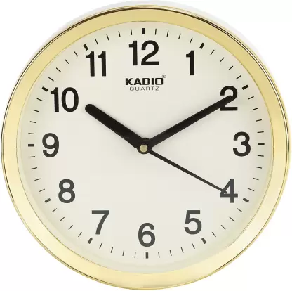 Kadio Plastic Round Wall Clock