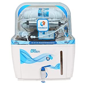 Kinsco Genuine Aqua Laser 15 Litre RO + Uv + UF + TDS Adjuster Water Purifier