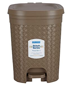 Kolorr Stitch Pedal Waste Bin Modern Design Trash Can Plastic Dustbin