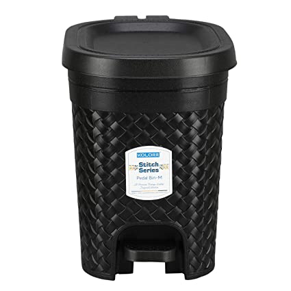 Kolorr Stitch Plastic Modern Design 7L Pedal Dustbin