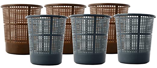 Kuber Industries Plastic 5 Litre Mesh Dustbin