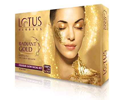 LOTUS HERBAL Radiant Gold Cellular Glow Facial kit
