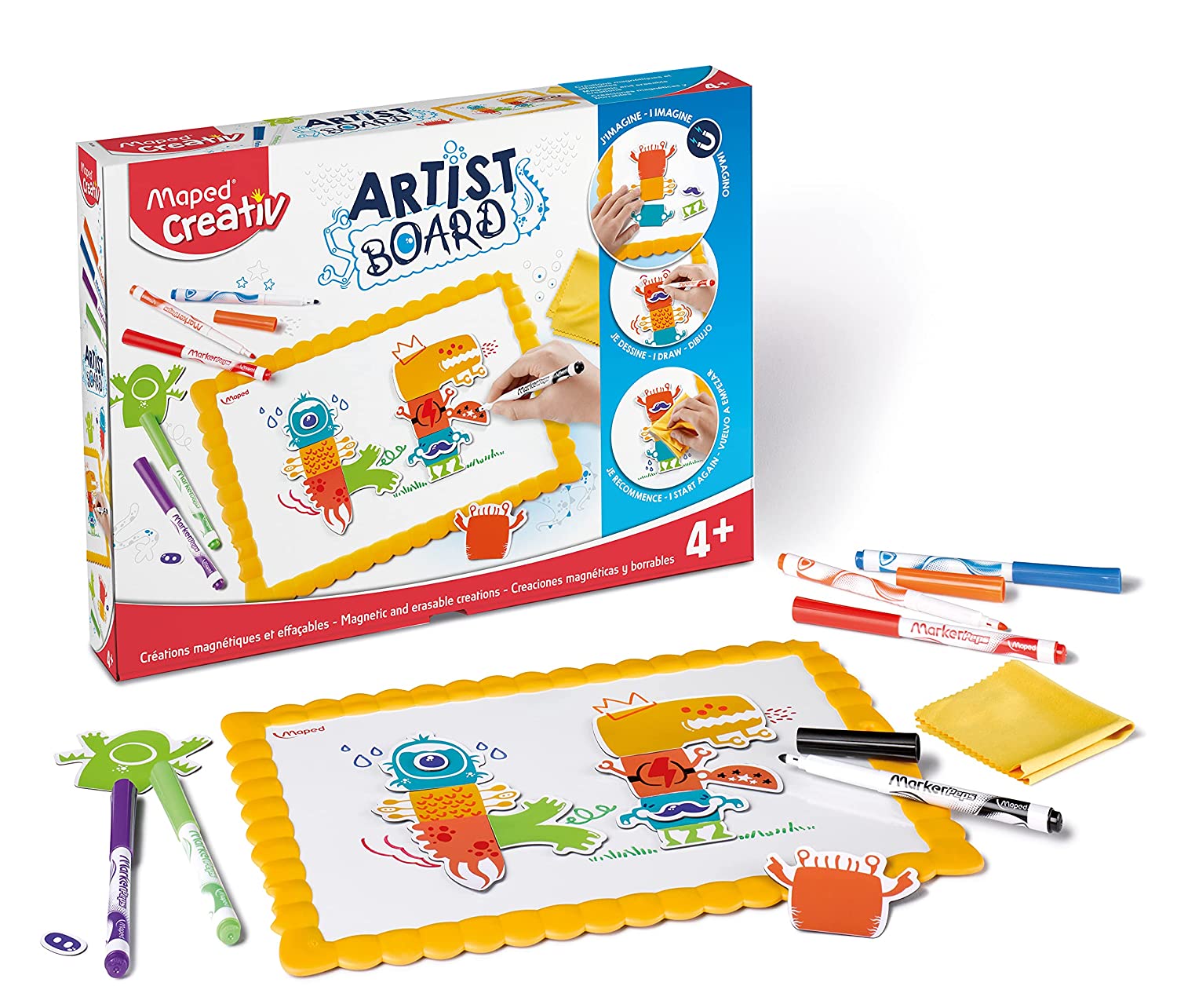 Maped Creativ Magnetic &Erasable Creations-Monsters