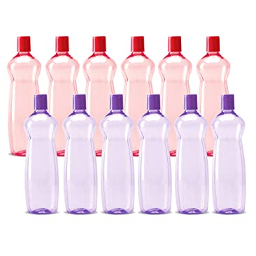 Milton Prime 1000 Pet Water Bottle, Set of 5, 1 Litre Each, Assorted | BPA  Free | 100% Leak Proof | …See more Milton Prime 1000 Pet Water Bottle, Set