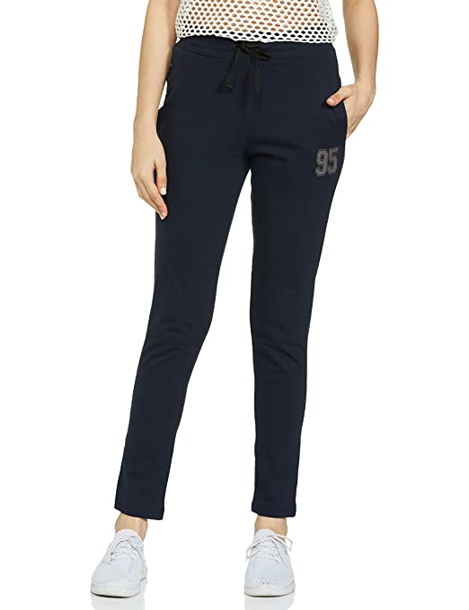 NEWPORT Women's Cotton Regular Fit Trackpants