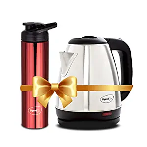 Pigeon 1.5 litre Hot Kettle and Stainless Steel Water Bottle Combo