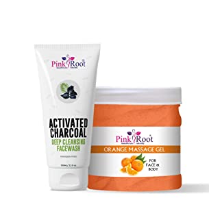 Pink Root Orange Massage Gel & Face Wash