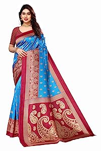 PISARA Women Art Silk Printed Saree