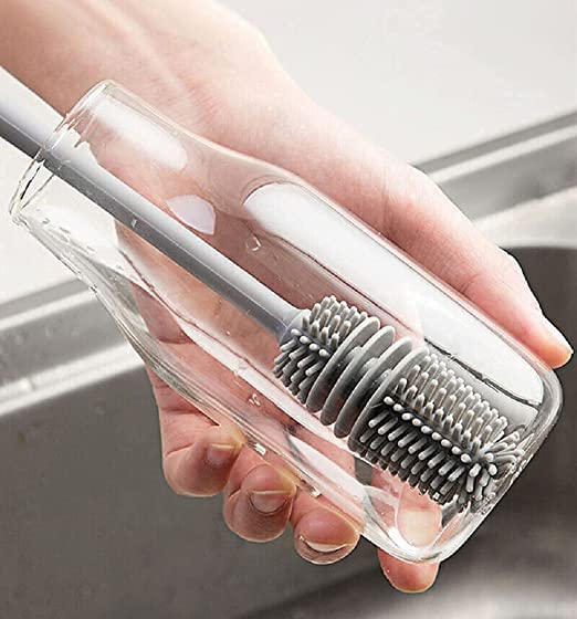 Raxon Innovation Long Handle Silicone Bottle Cleaner Brush