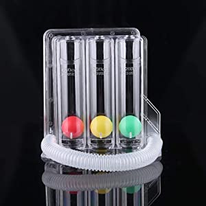 Respirometer 3 Ball Lung Exerciser Respiratory Exerciser Spirometer Breath Improving Machine