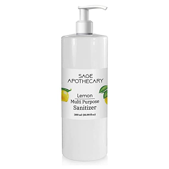 Sage Apothecary Multi Purpose Antibacterial Lemon Hand Sanitizer