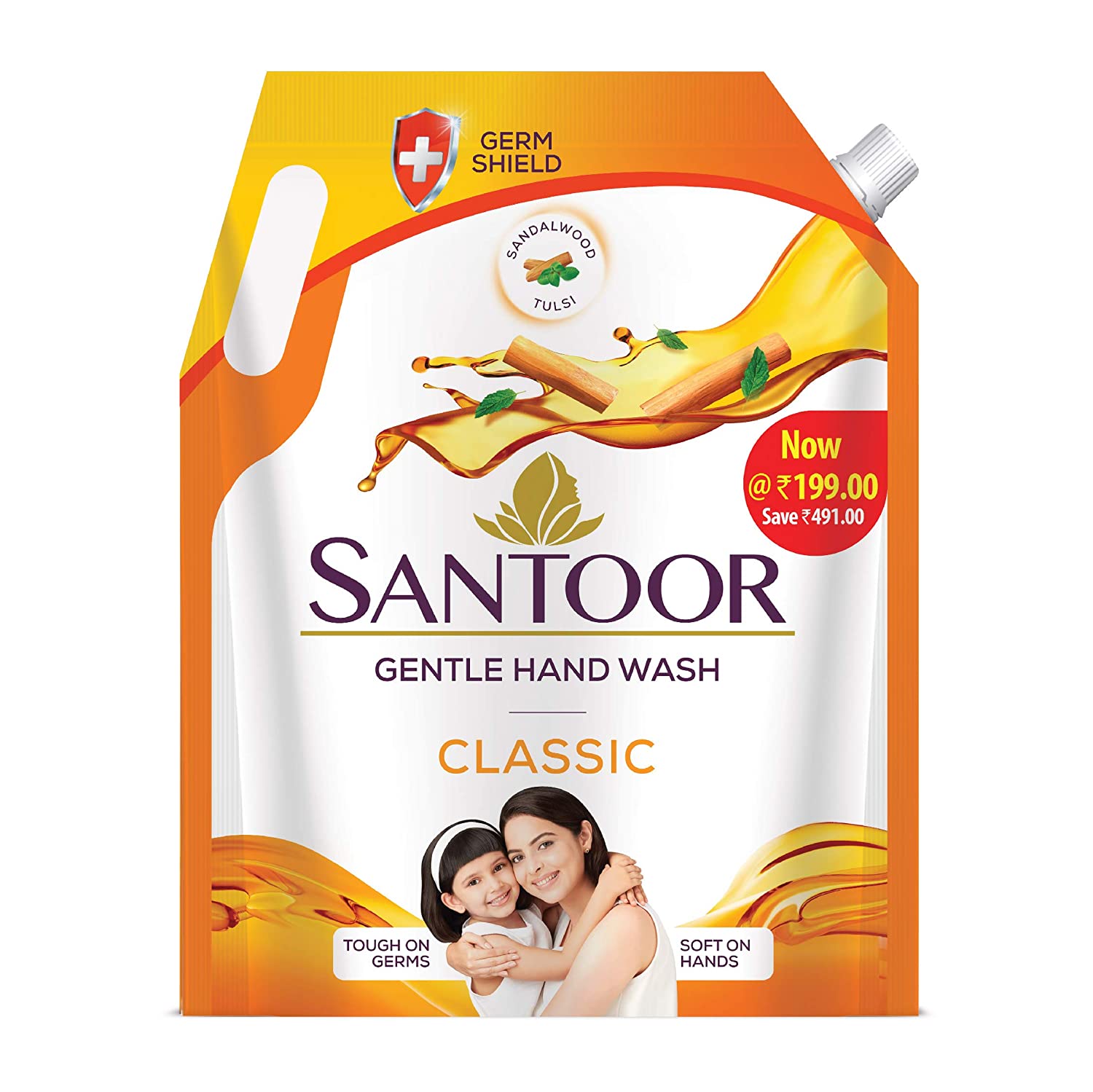 Santoor Classic Gentle Hand Wash