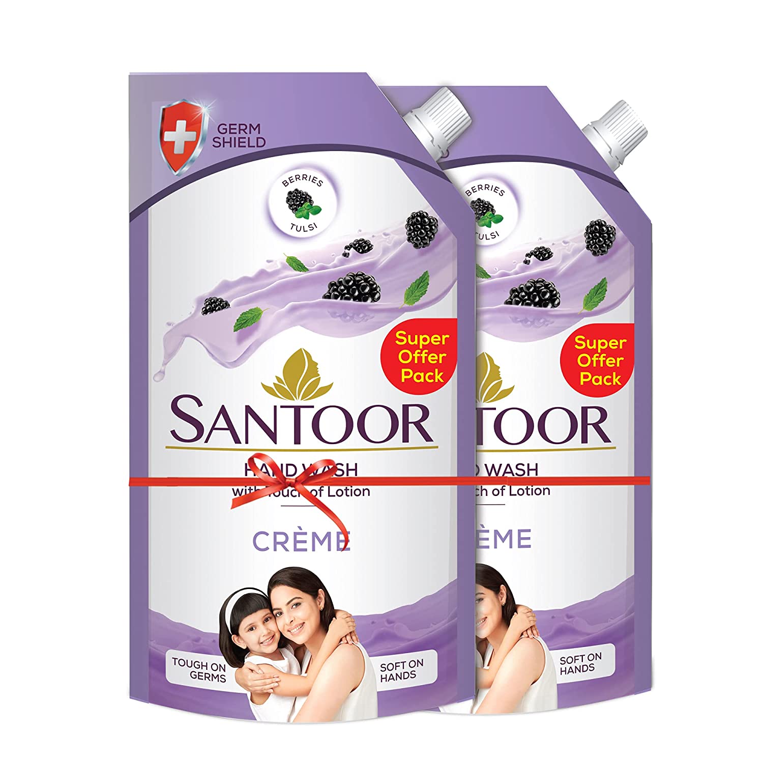 Santoor, Crème Handwash, 750ml Pack of 2