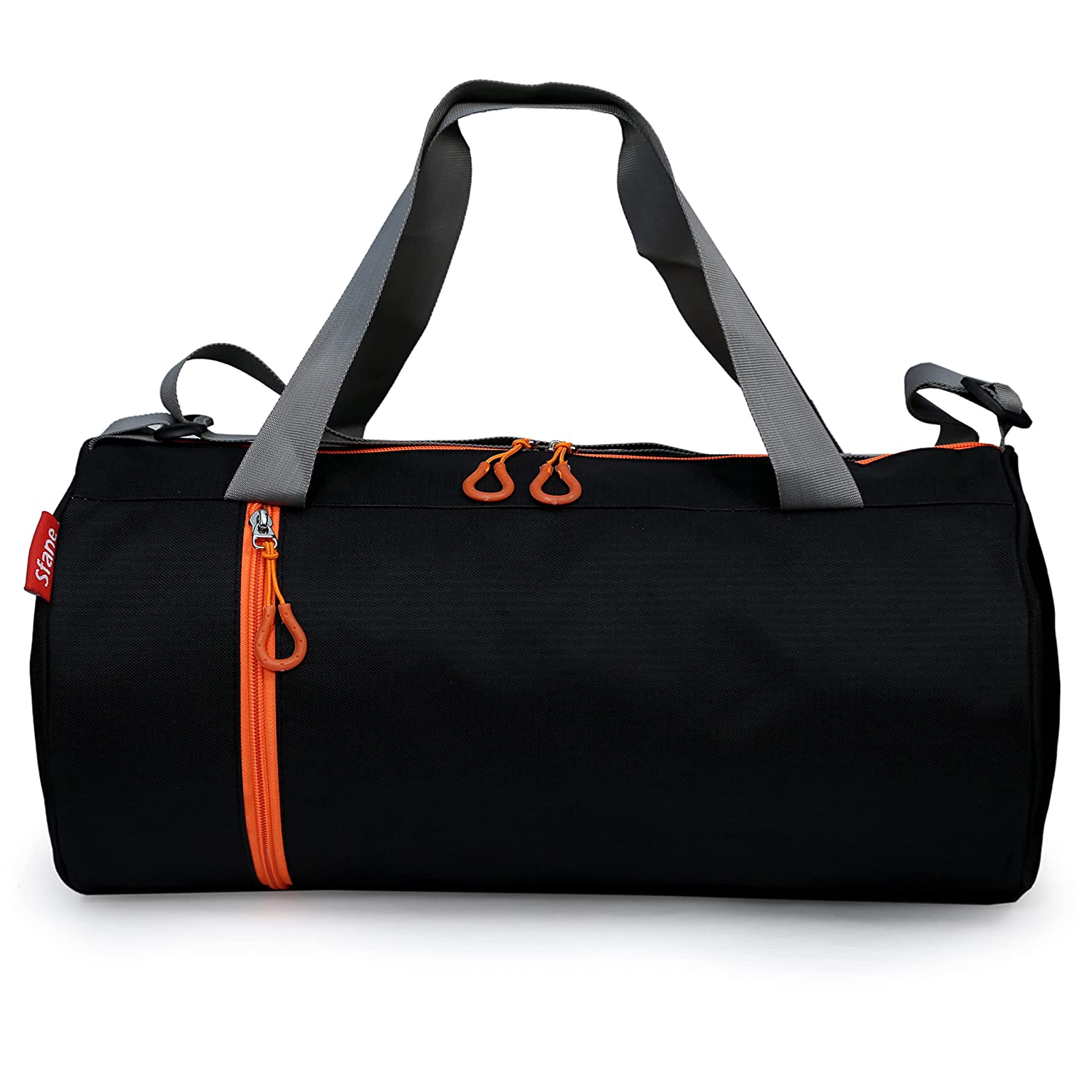 Sfane Polyester Trendy Black Sports Duffle Gym Bag